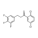 structure of CAS# 898778-56-8, 1-(2,5-Dichlorophenyl)-3-(3,4,5-trifluorophenyl)-1-propanone;2',5'-dichloro-3-(3,4,5-trifluorophenyl)propiophenone