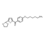 structure of CAS# 898778-69-3, [5-(1,3-Dioxolan-2-yl)-2-thienyl][4-(hexyloxy)phenyl]methanone;5-(1,3-Dioxolan-2-yl)-2-(4-hexyloxybenzoyl)thiophene