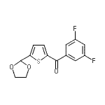 CAS#: 898778-84-2， (3,5-Difluorophenyl)[5-(1,3-dioxolan-2-yl)-2-thienyl]methanone