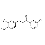 structure of CAS# 898779-20-9, 1-(3-Chlorophenyl)-3-(3,4-dimethylphenyl)-1-propanone;3'-chloro-3-(3,4-dimethylphenyl)propiophenone