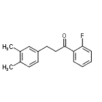 structure of CAS# 898779-59-4, 3-(3,4-Dimethylphenyl)-1-(2-fluorophenyl)-1-propanone;3-(3,4-dimethylphenyl)-2'-fluoropropiophenone