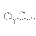 结构式 CAS# 898779-70-9, 2-乙基-1-(2-吡啶基)-1-己酮