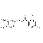 structure of CAS# 898779-77-6, 1-(2,4-Dichlorophenyl)-3-(3,4-dimethylphenyl)-1-propanone;2',4'-dichloro-3-(3,4-dimethylphenyl)propiophenone