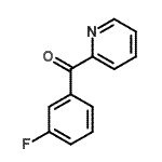 structure of CAS# 898779-78-7, (3-Fluorophenyl)(2-pyridinyl)methanone;2-(3-Fluorobenzoyl)pyridine
