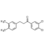 structure of CAS# 898779-81-2, 1-(3,4-Dichlorophenyl)-3-(3,4-dimethylphenyl)-1-propanone;3',4'-dichloro-3-(3,4-dimethylphenyl)propiophenone