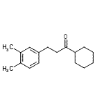结构式 CAS# 898780-02-4, 1-环己基-3-(3,4-二甲基苯基)-1-丙酮