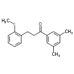 结构式 CAS# 898780-04-6, 1-(3,5-二甲基苯基)-3-[2-(甲硫基)苯基]-1-丙酮