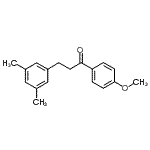 structure of CAS# 898780-20-6, 3-(3,5-Dimethylphenyl)-1-(4-methoxyphenyl)-1-propanone;3-(3,5-dimethylphenyl)-4'-methoxypropiophenone