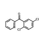 structure of CAS# 898780-33-1, (2,5-Dichlorophenyl)(2-pyridinyl)methanone;2-(2,5-Dichlorobenzoyl)pyridine