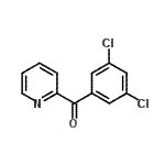 structure of CAS# 898780-36-4, (3,5-Dichlorophenyl)(2-pyridinyl)methanone;2-(3,5-Dichlorobenzoyl)pyridine
