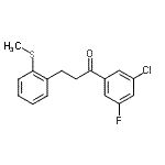 结构式 CAS# 898780-37-5, 1-(3-氯-5-氟苯基)-3-[2-(甲硫基)苯基]-1-丙酮