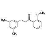 结构式 CAS# 898780-41-1, 3-(3,5-二甲基苯基)-1-[2-(甲硫基)苯基]-1-丙酮
