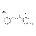 结构式 CAS# 898780-57-9, 1-(2,4-二氟苯基)-3-[2-(甲硫基)苯基]-1-丙酮