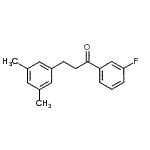 结构式 CAS# 898780-58-0, 3-(3,5-二甲基苯基)-1-(3-氟苯基)-1-丙酮