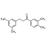 structure of CAS# 898780-70-6, 1-(3,4-Dimethylphenyl)-3-(3,5-dimethylphenyl)-1-propanone;3',4'-dimethyl-3-(3,5-dimethylphenyl)propiophenone