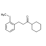 结构式 CAS# 898780-73-9, 1-环己基-3-[2-(甲硫基)苯基]-1-丙酮
