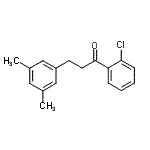 structure of CAS# 898780-80-8, 1-(2-Chlorophenyl)-3-(3,5-dimethylphenyl)-1-propanone;2'-chloro-3-(3,5-dimethylphenyl)propiophenone