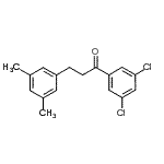 structure of CAS# 898781-07-2, 1-(3,5-Dichlorophenyl)-3-(3,5-dimethylphenyl)-1-propanone;3',5'-dichloro-3-(3,5-dimethylphenyl)propiophenone