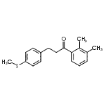 结构式 CAS# 898781-21-0, 1-(2,3-二甲基苯基)-3-[4-(甲硫基)苯基]-1-丙酮