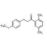 结构式 CAS# 898781-27-6, 1-(2,5-二甲基苯基)-3-[4-(甲硫基)苯基]-1-丙酮