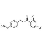 结构式 CAS# 898781-69-6, 1-(2,4-二氯苯基)-3-[4-(甲硫基)苯基]-1-丙酮