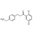结构式 CAS# 898781-71-0, 1-(2,5-二氯苯基)-3-[4-(甲硫基)苯基]-1-丙酮