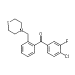 structure of CAS# 898781-96-9, (4-Chloro-3-fluorophenyl)[2-(4-thiomorpholinylmethyl)phenyl]methanone;4-chloro-3-fluoro-2'-thiomorpholinomethyl benzophenone