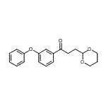 structure of CAS# 898782-88-2, 3-(1,3-Dioxan-2-yl)-1-(3-phenoxyphenyl)-1-propanone;3-(1,3-dioxan-2-yl)-3'-phenoxypropiophenone