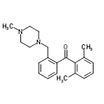 structure of CAS# 898783-19-2, (2,6-Dimethylphenyl){2-[(4-methyl-1-piperazinyl)methyl]phenyl}methanone;2,6-dimethyl-2'-(4-methylpiperazinomethyl) benzophenone