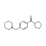 结构式 CAS# 898783-32-9, 环戊基[4-(4-硫代吗啉基甲基)苯基]甲酮