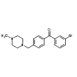 structure of CAS# 898783-57-8, (3-Bromophenyl){4-[(4-methyl-1-piperazinyl)methyl]phenyl}methanone;3-bromo-4'-(4-methylpiperazinomethyl) benzophenone