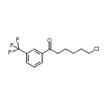 结构式 CAS# 898783-58-9, 6-氯-1-[3-(三氟甲基)苯基]-1-己酮