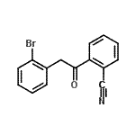 结构式 CAS# 898784-09-3, 2-[(2-溴苯基)乙酰基]苯甲腈