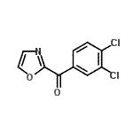 结构式 CAS# 898784-26-4, (3,4-二氯苯基)(1,3-恶唑-2-基)甲酮