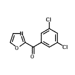 structure of CAS# 898784-28-6, (3,5-Dichlorophenyl)(1,3-oxazol-2-yl)methanone;2-(3,5-Dichlorobenzoyl)oxazole