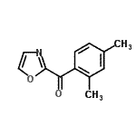 结构式 CAS# 898784-44-6, (2,4-二甲基苯基)(1,3-恶唑-2-基)甲酮