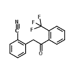 结构式 CAS# 898784-45-7, 2-{2-氧代-2-[2-(三氟甲基)苯基]乙基}苯甲腈