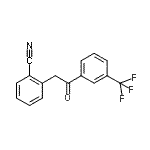 结构式 CAS# 898784-47-9, 2-{2-氧代-2-[3-(三氟甲基)苯基]乙基}苯甲腈