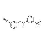 结构式 CAS# 898784-53-7, 3-{2-氧代-2-[3-(三氟甲基)苯基]乙基}苯甲腈