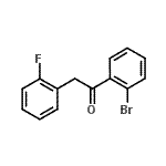 结构式 CAS# 898784-61-7, 1-(2-溴苯基)-2-(2-氟苯基)乙酮
