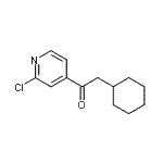 结构式 CAS# 898785-42-7, 1-(2-氯-4-吡啶基)-2-环己基乙酮