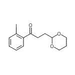 structure of CAS# 898785-46-1, 3-(1,3-Dioxan-2-yl)-1-(2-iodophenyl)-1-propanone;3-(1,3-dioxan-2-yl)-2'-iodopropiophenone