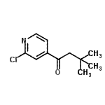 structure of CAS# 898785-59-6, 1-(2-Chloro-4-pyridinyl)-3,3-dimethyl-1-butanone;3-Chloro-4-pyridyl 2,2-dimethylpropyl ketone