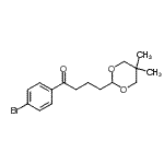 structure of CAS# 898785-74-5, 1-(4-Bromophenyl)-4-(5,5-dimethyl-1,3-dioxan-2-yl)-1-butanone;4'-bromo-4-(5,5-dimethyl-1,3-dioxan-2-yl)butyrophenone