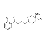 structure of CAS# 898785-86-9, 1-(2-Chlorophenyl)-4-(5,5-dimethyl-1,3-dioxan-2-yl)-1-butanone;2'-chloro-4-(5,5-dimethyl-1,3-dioxan-2-yl)butyrophenone