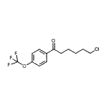 结构式 CAS# 898786-07-7, 6-氯-1-[4-(三氟甲氧基)苯基]-1-己酮