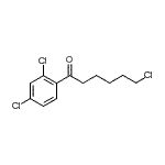 structure of CAS# 898786-13-5, 6-Chloro-1-(2,4-dichlorophenyl)-1-hexanone;6-chloro-1-(2,4-dichlorophenyl)-1-oxohexane