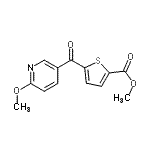 CAS#: 898786-20-4， Methyl 5-[(6-methoxy-3-pyridinyl)carbonyl]-2-thiophenecarboxylate