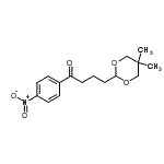 structure of CAS# 898786-30-6, 4-(5,5-Dimethyl-1,3-dioxan-2-yl)-1-(4-nitrophenyl)-1-butanone;4-(5,5-dimethyl-1,3-dioxan-2-yl)-4'-nitrobutyrophenone