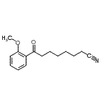 结构式 CAS# 898786-56-6, 8-(2-甲氧基苯基)-8-氧代辛烷腈